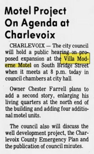 Villa Moderne Motel - Oct 1983 Expansion